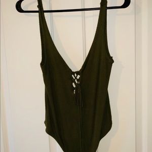 Lace up bodysuit